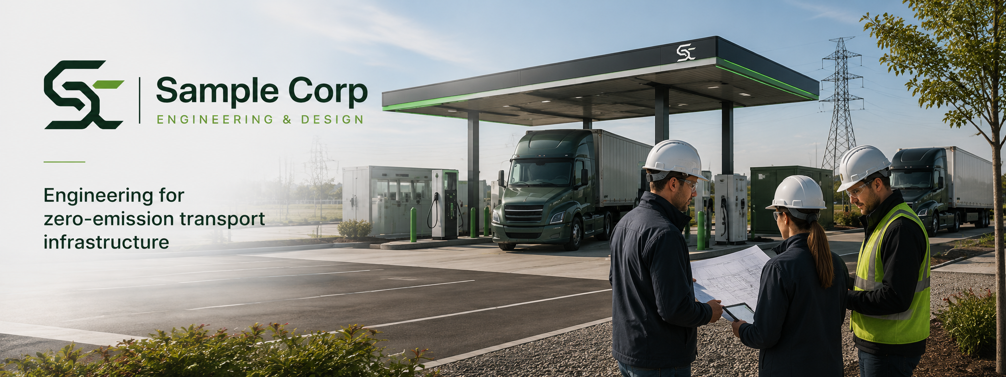 Sample Corp Engineering and Design profile banner