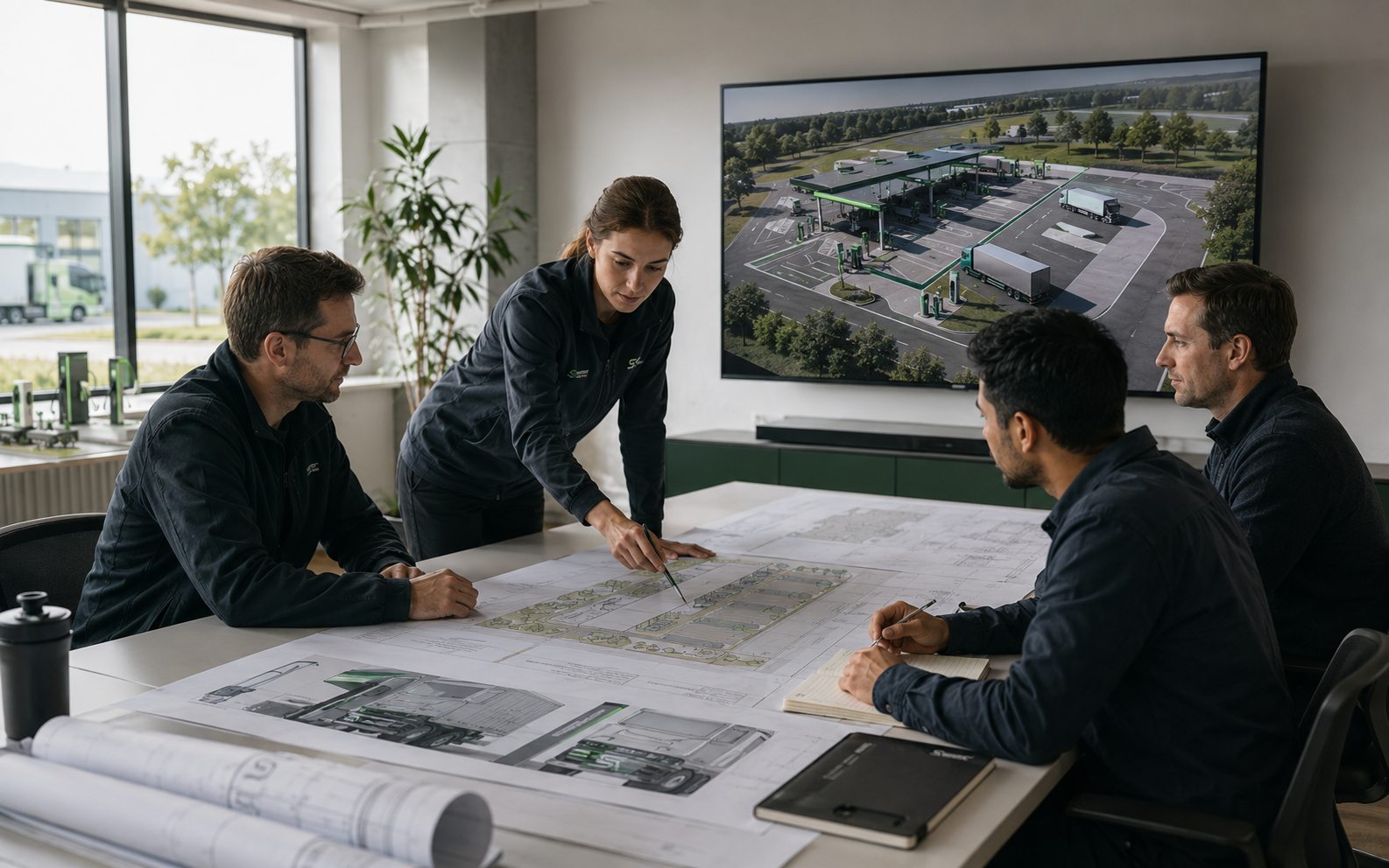 Sample Corp design planning session